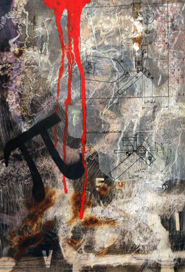 PI GRECO | Acrilico, collage, tecnica mista su legno  | cm 38 x 53  | 2009